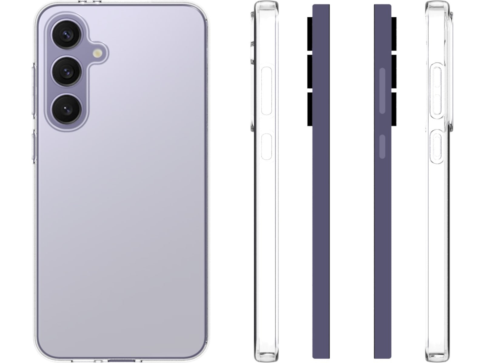 iiglo Galaxy S24 FE Silikonskal (transparent) Mobilskal