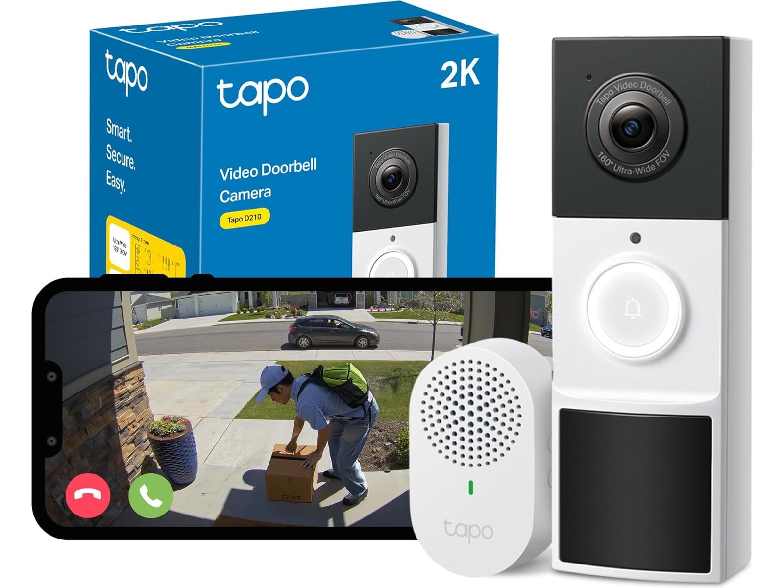 TP-Link Tapo D210 dörrklockakamera Ringklockor