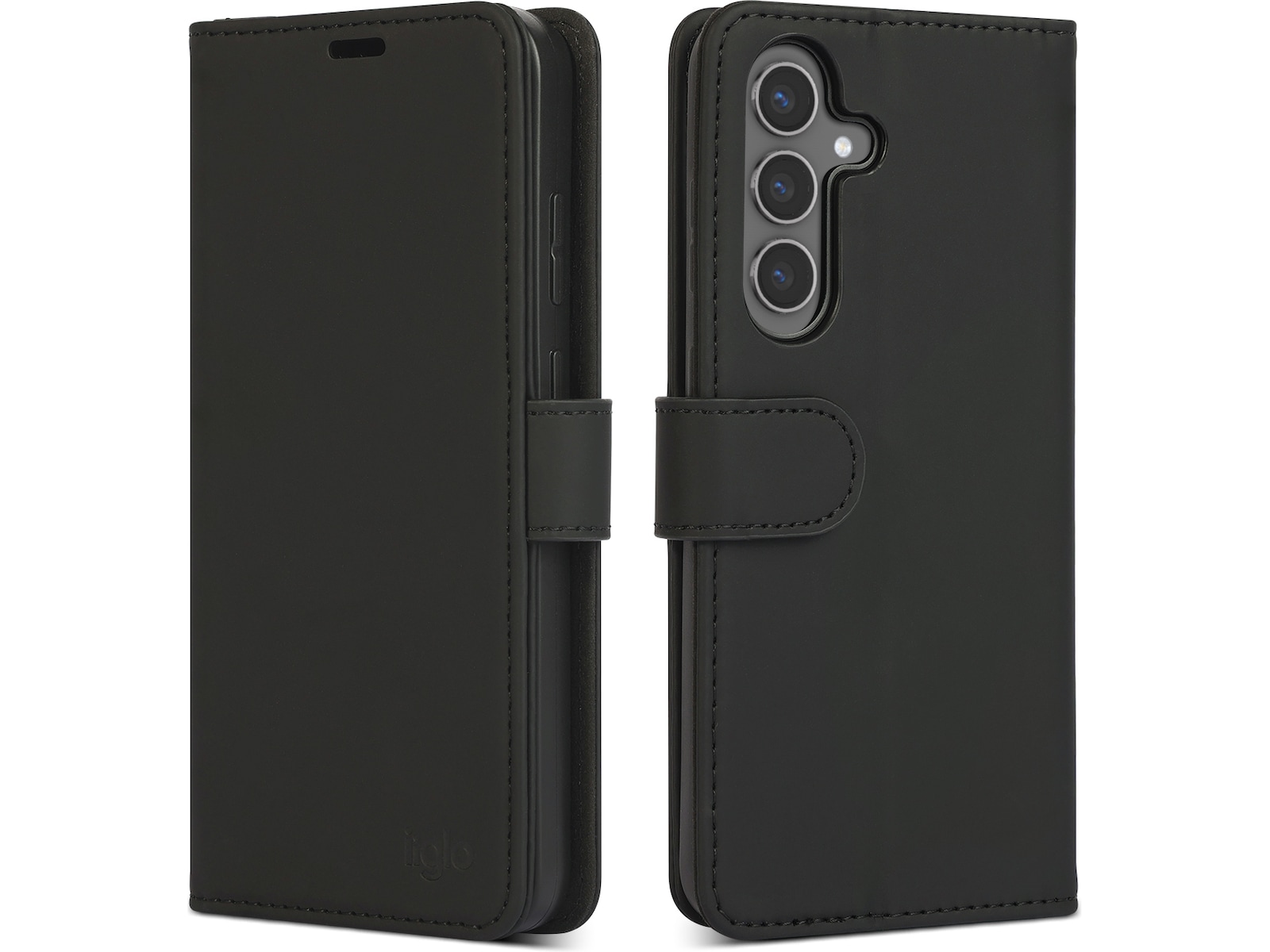 iiglo Galaxy S25+ Plånboksfodral (svart) Mobilskal