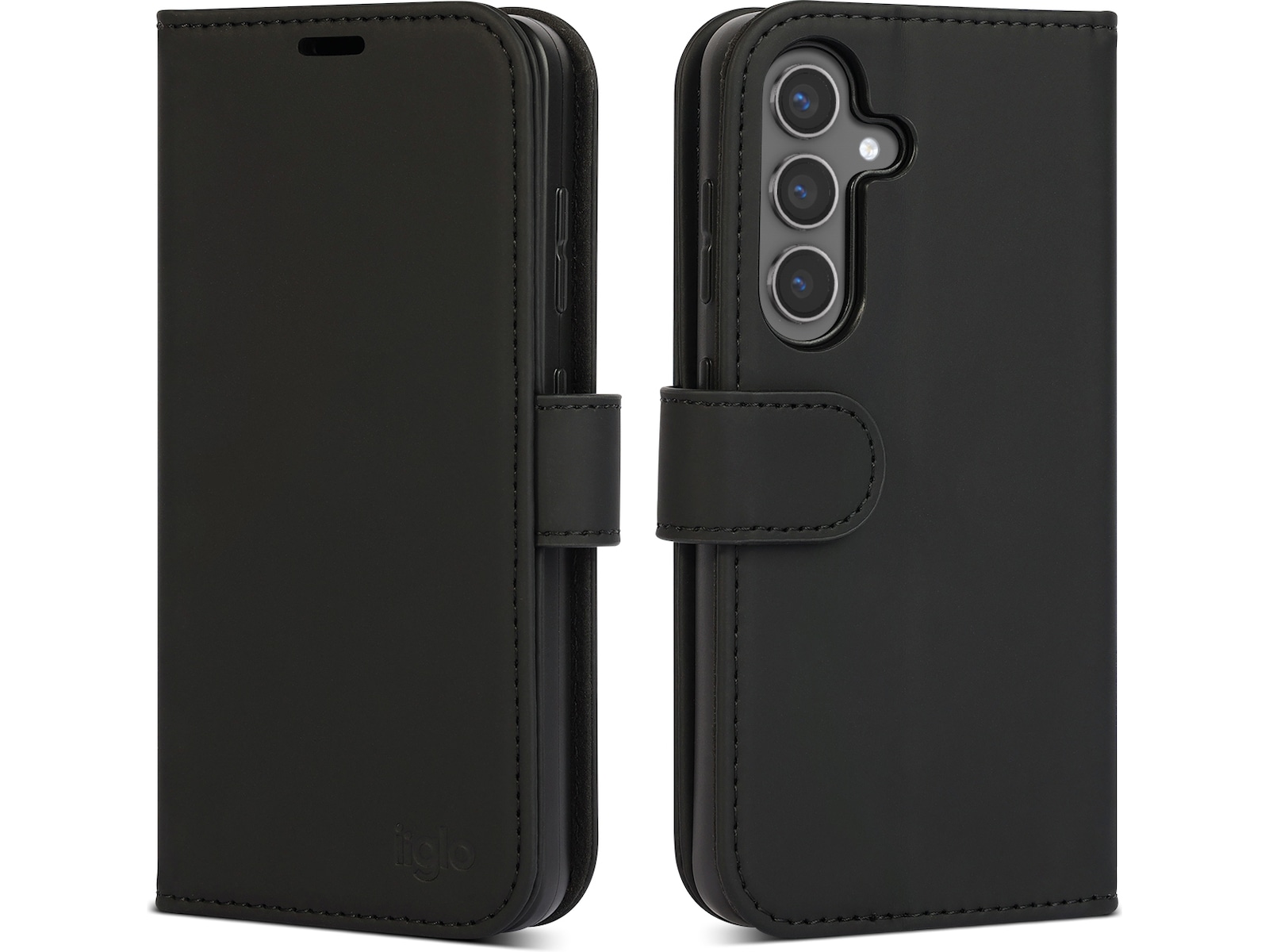 iiglo Galaxy S25 Plånboksfodral (svart) Mobilskal