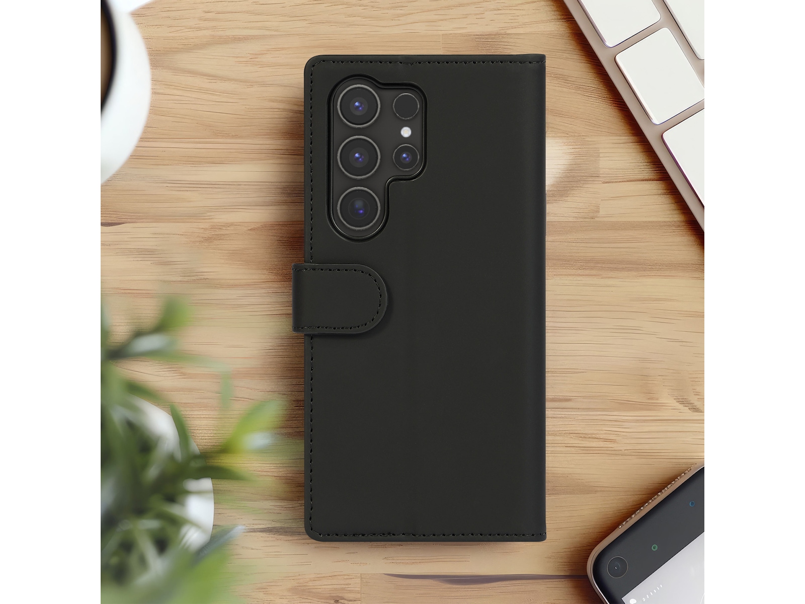 iiglo Galaxy S25 Ultra Plånboksfodral (svart) Mobilskal