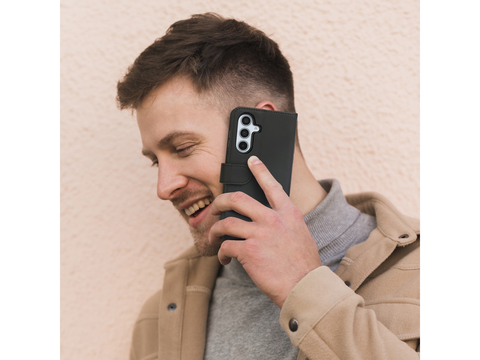 iiglo Galaxy A36 Plånboksfodral (svart) Mobilskal