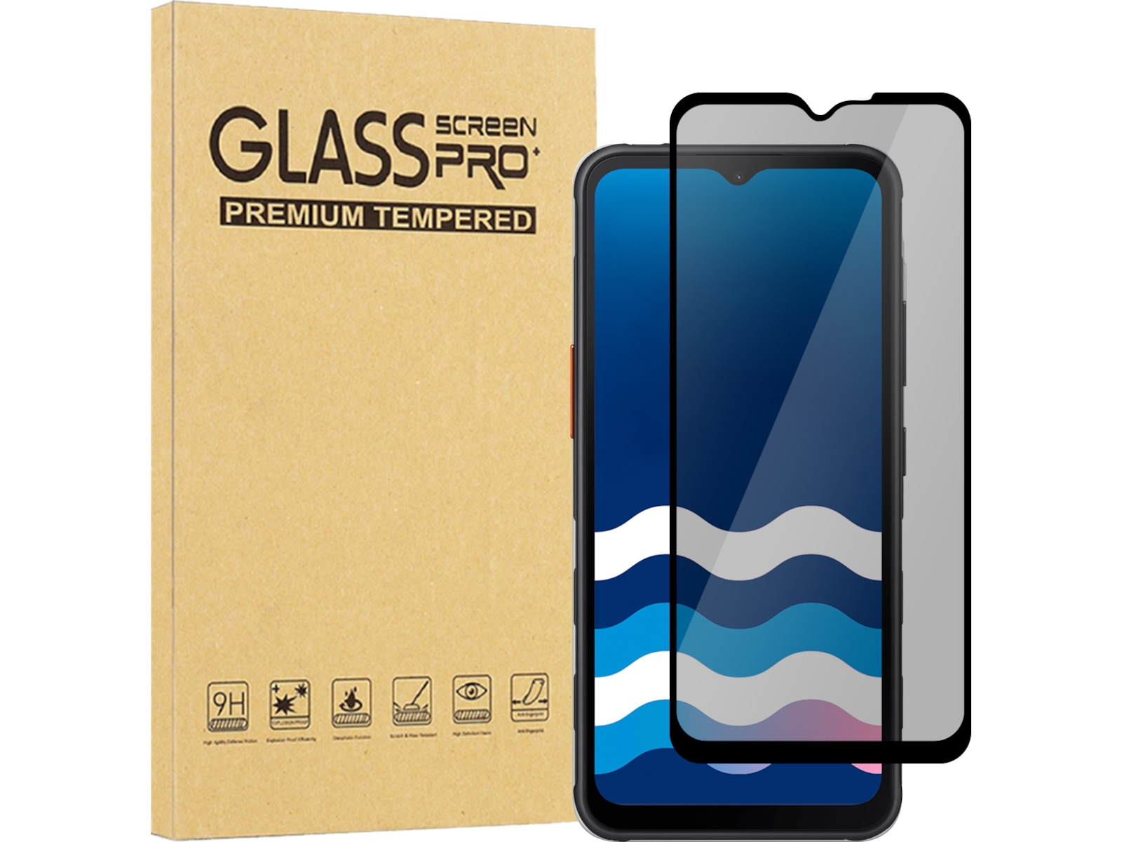 iiglo Galaxy Xcover 7 Pro Privacy skärmskydd Skärmskydd mobiltelefon