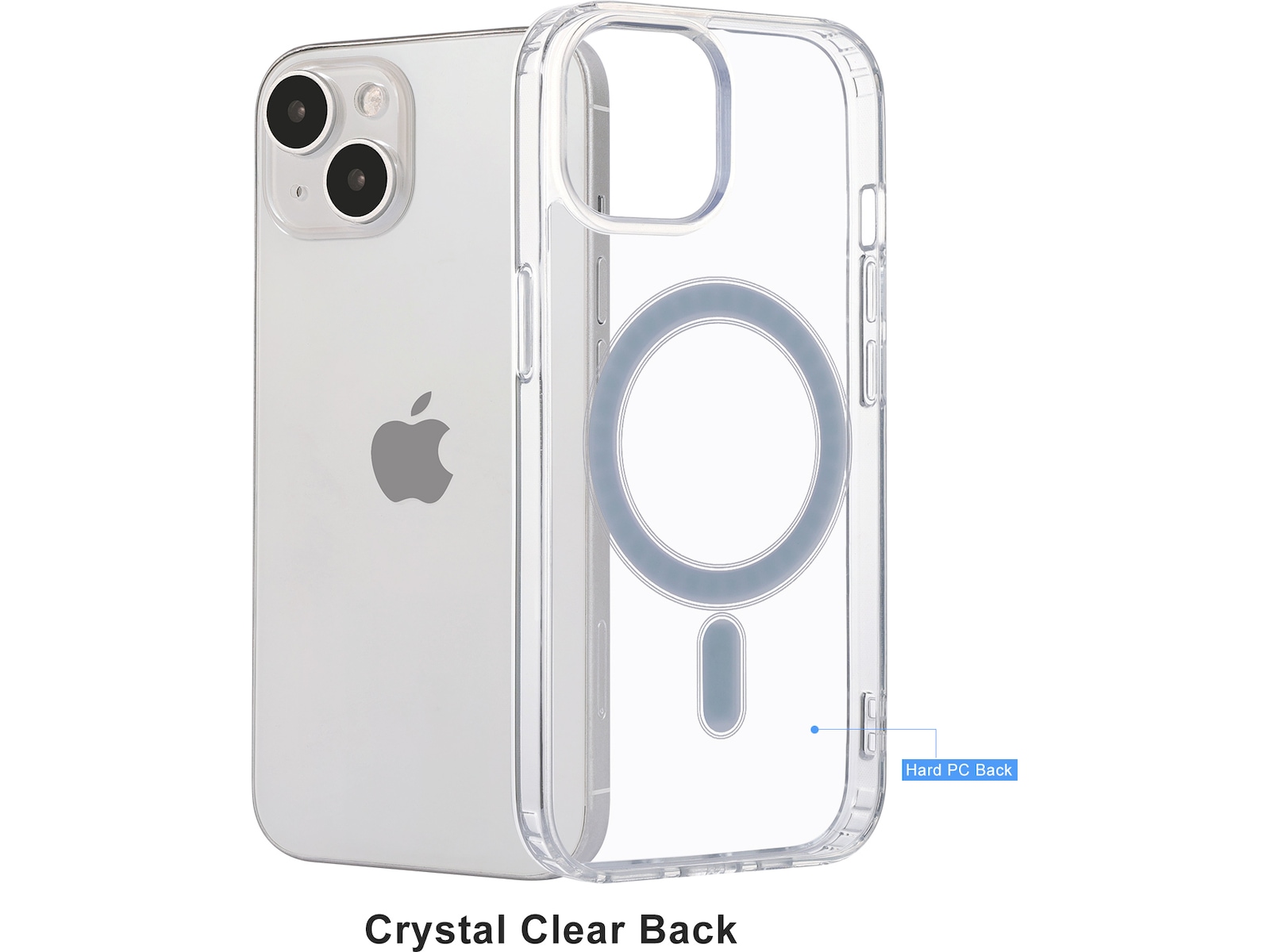 iiglo iPhone 15 Magnetic Silikonskal (transparent) Mobilskal