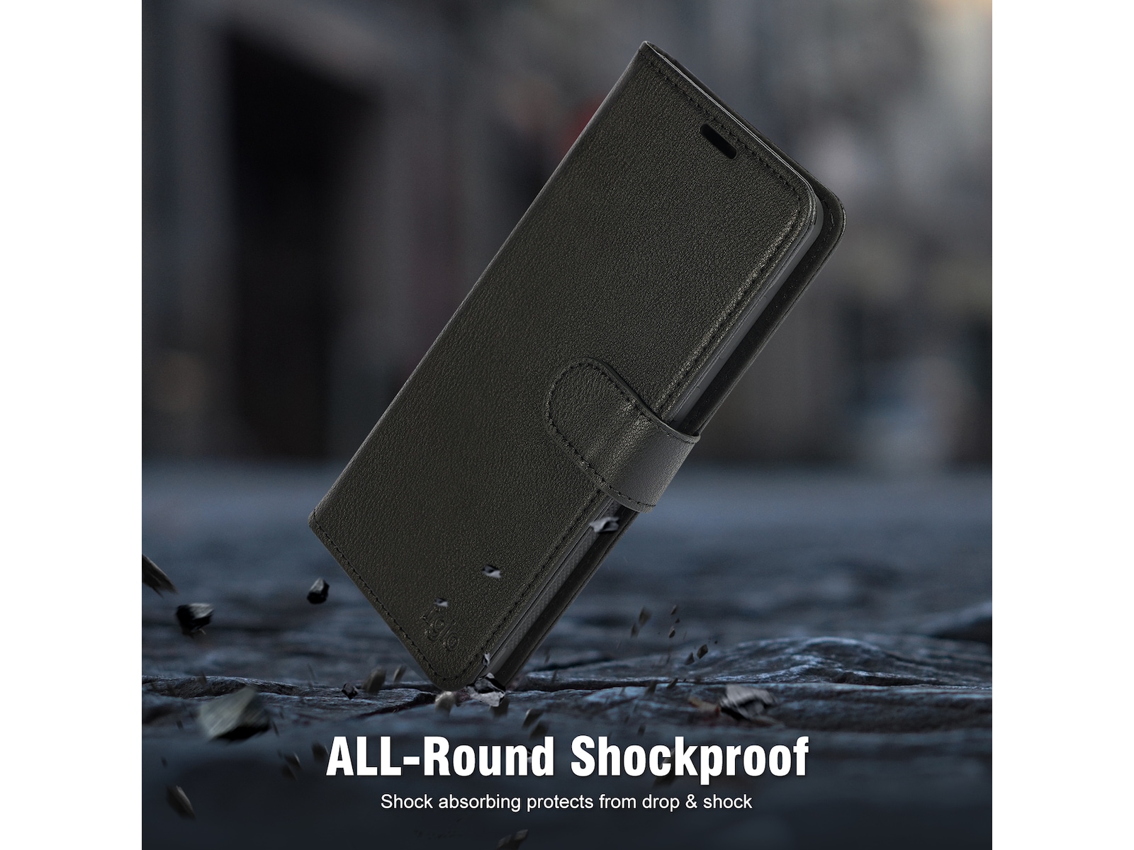 iiglo Galaxy S25 Edge 2-i-1 Plånboksfodral (svart) Mobilskal