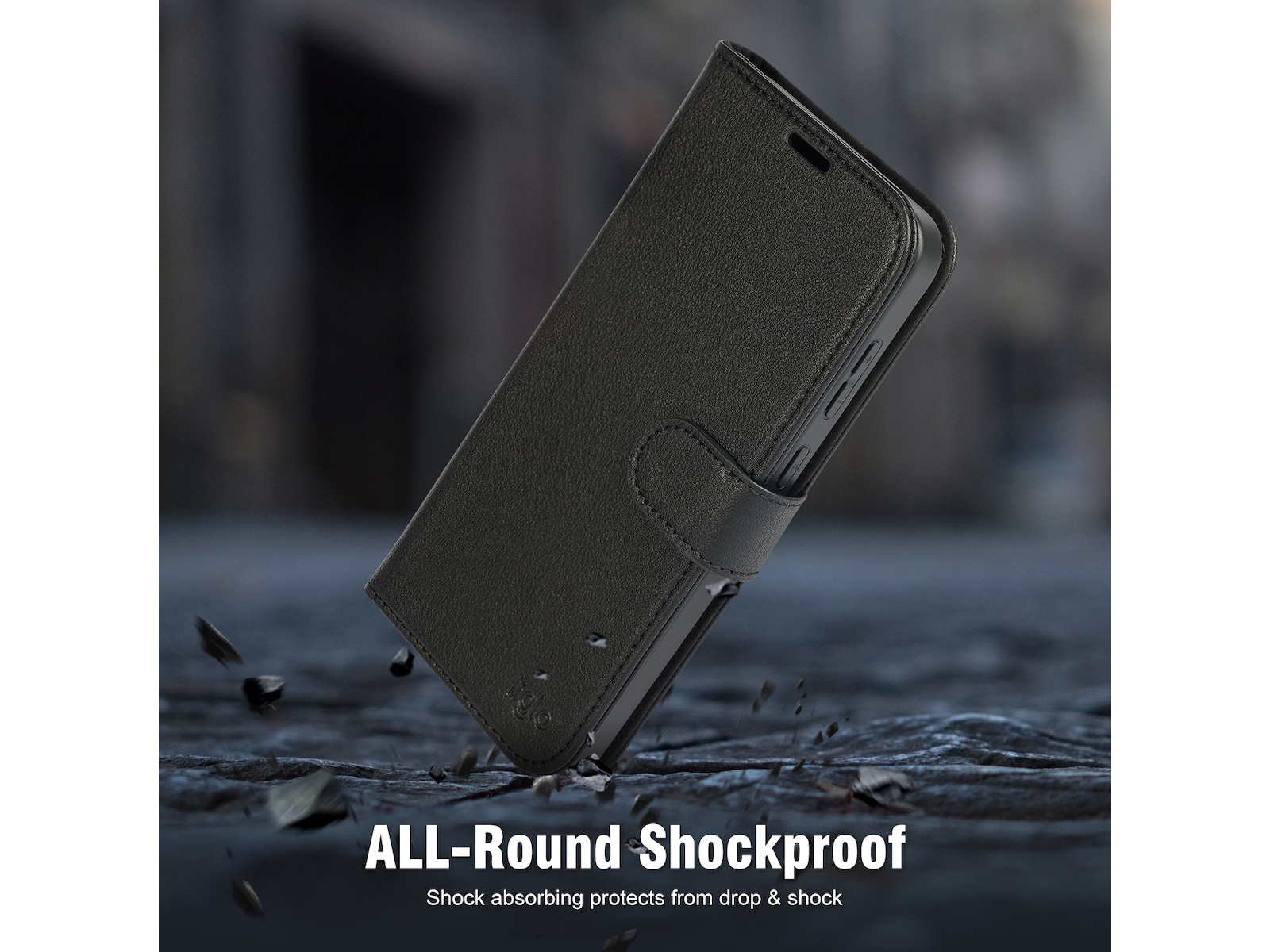 iiglo Galaxy A56 2-i-1 Plånboksfodral (svart) Mobilskal