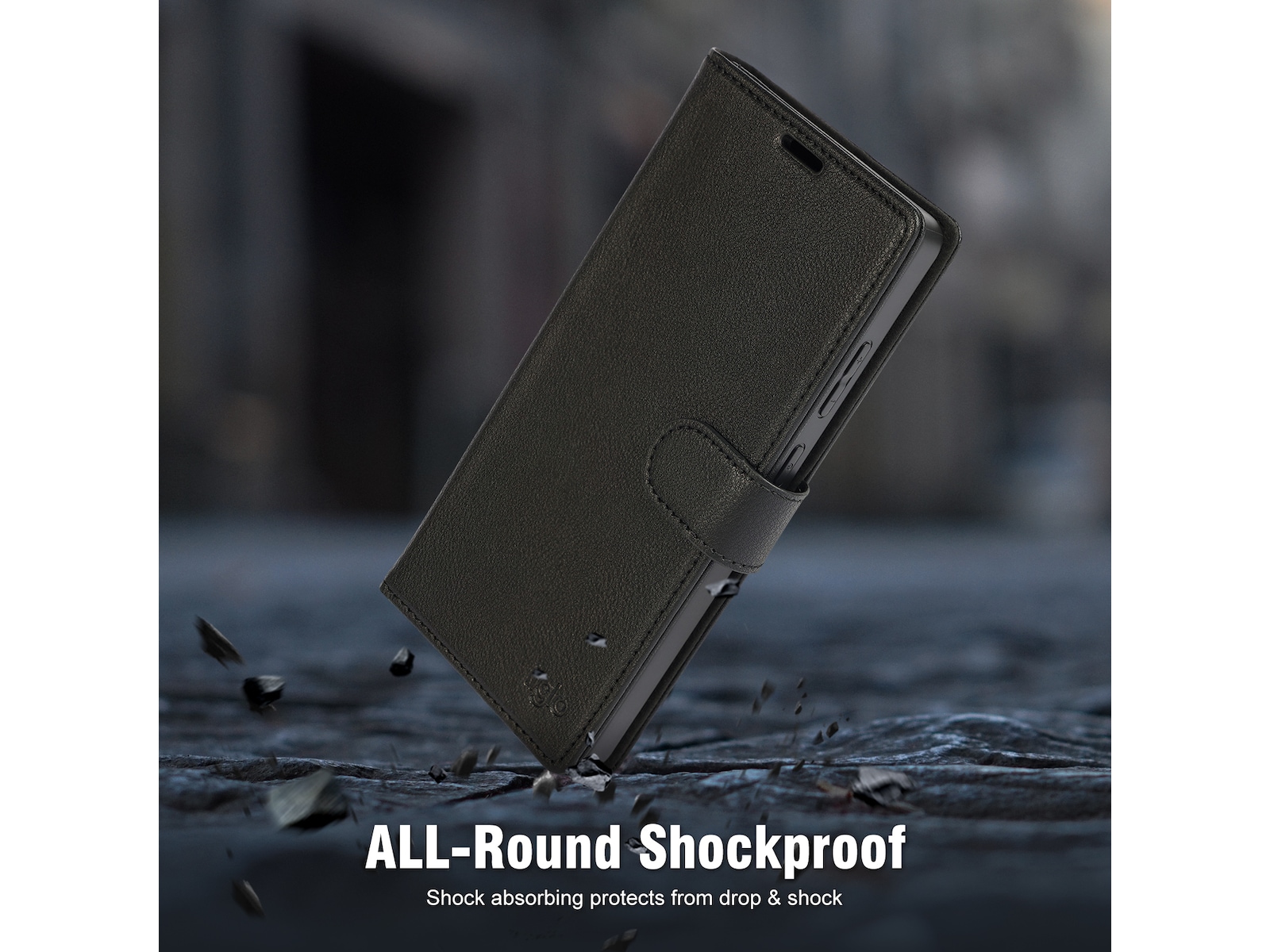 iiglo Galaxy S25 Ultra 2-i-1 Plånboksfodral (svart) Mobilskal