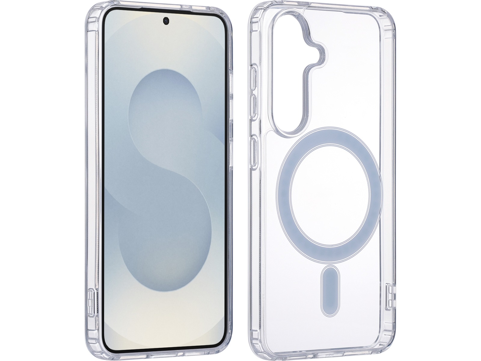 iiglo Galaxy S25 Magnetic Silikonskal (transparent) Mobilskal