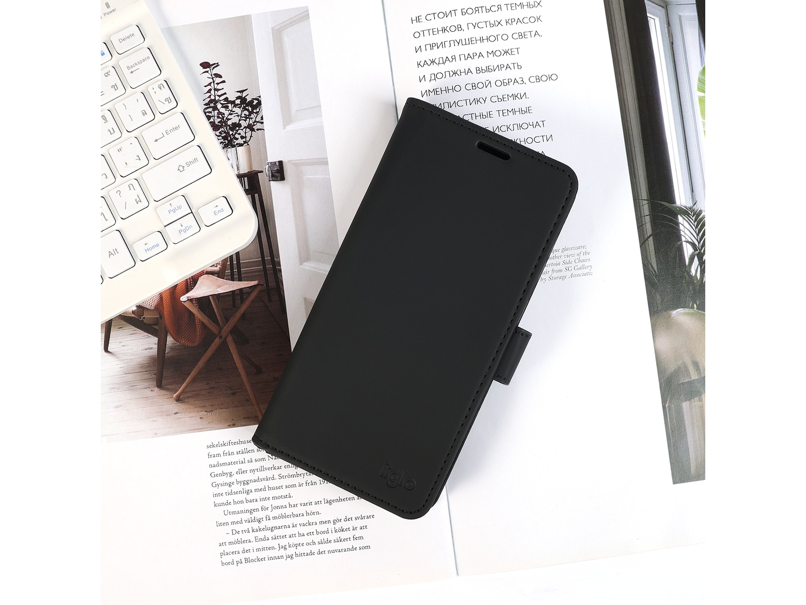 iiglo Galaxy S25 Edge Plånboksfodral Mobilskal