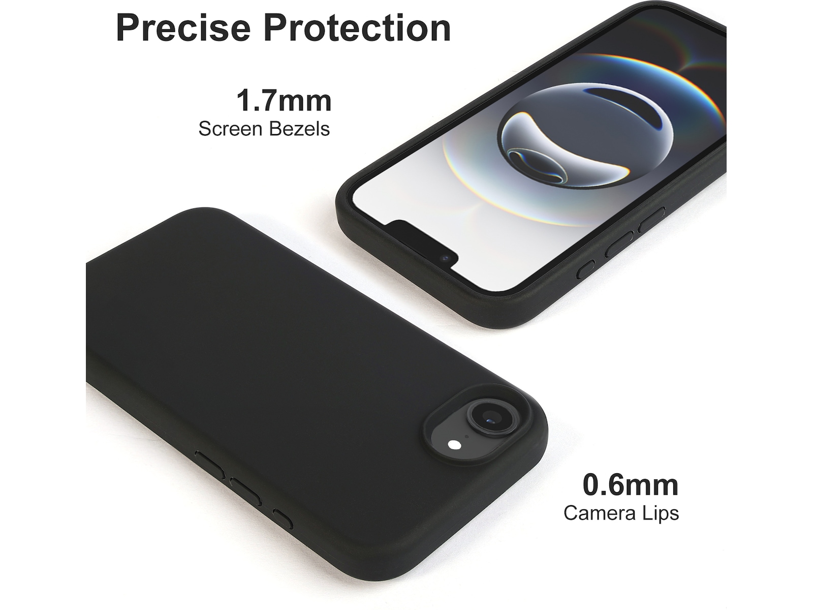 iiglo iPhone 16e Magnetic skal (svart) Mobilskal