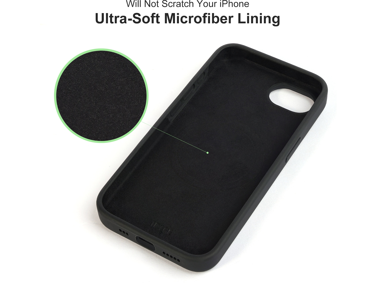 iiglo iPhone 16e Magnetic skal (svart) Mobilskal