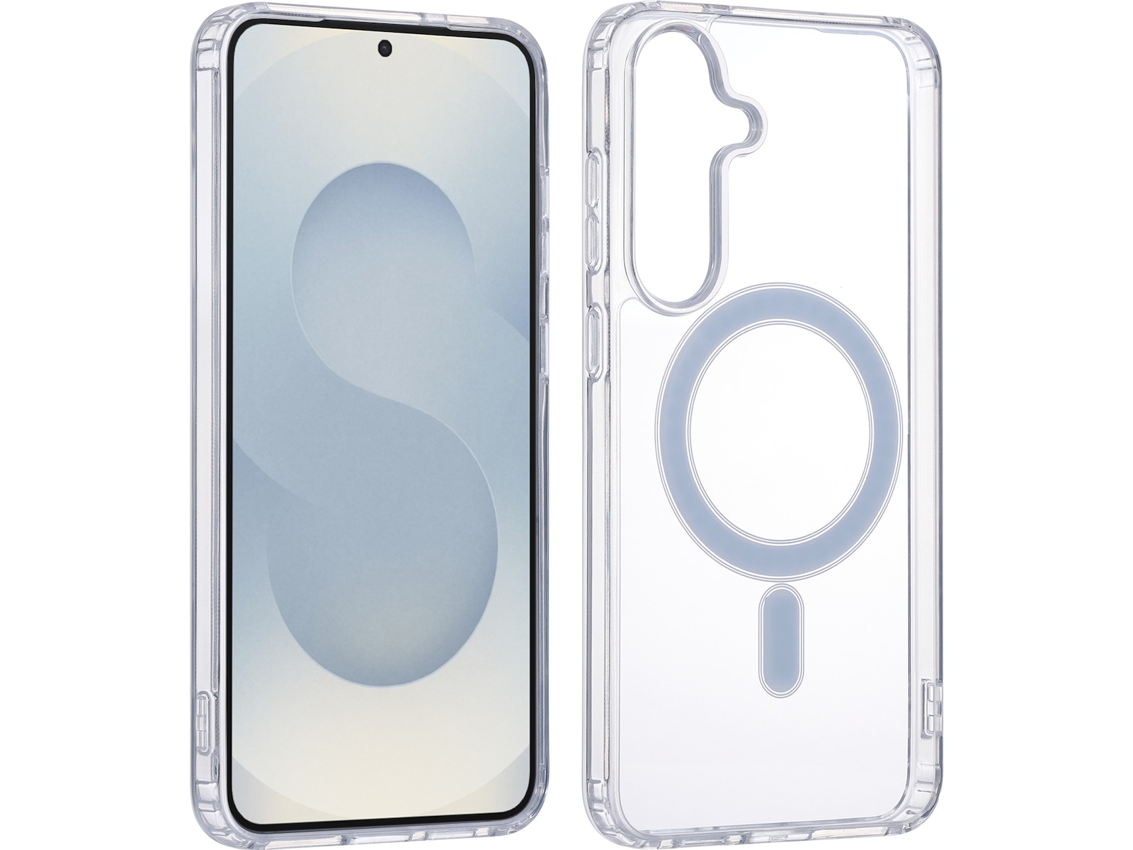 iiglo Galaxy S25+ Magnetic Silikonskal (transparent) Mobilskal