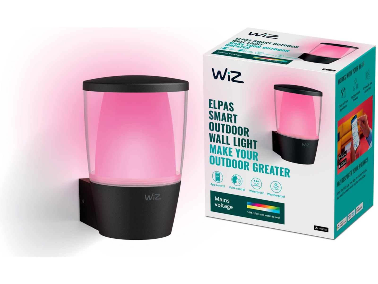 WiZ Utomhus ELPAS Vägglampa Vägglampa