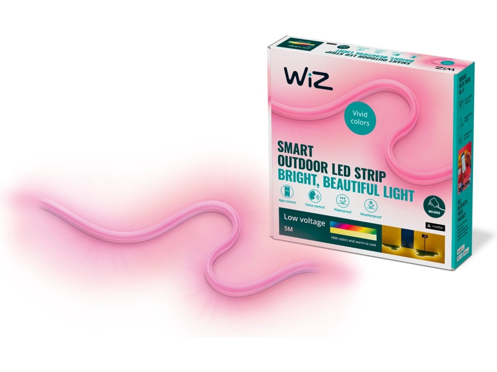 WiZ Outdoor LED strip, 5m Led strips & underhållning