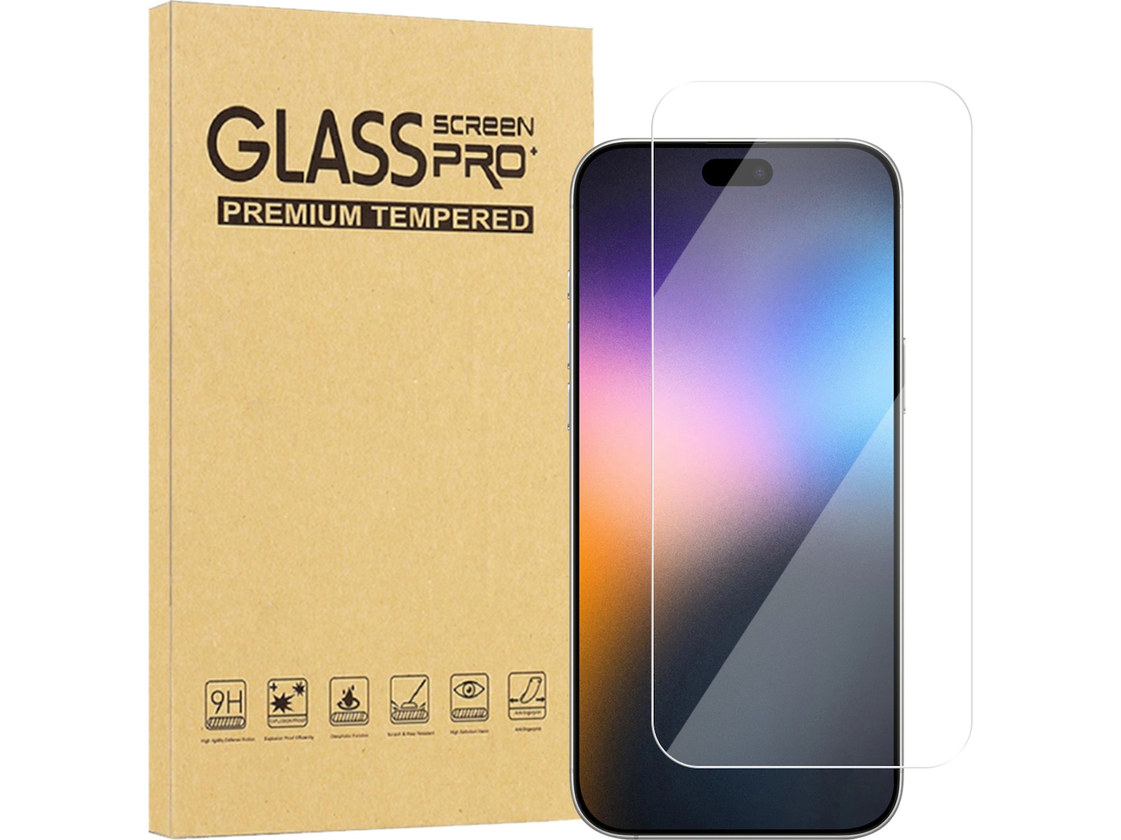 iiglo iPhone 17 Pro Max / 16 Pro Max skärmskydd Skärmskydd mobiltelefon