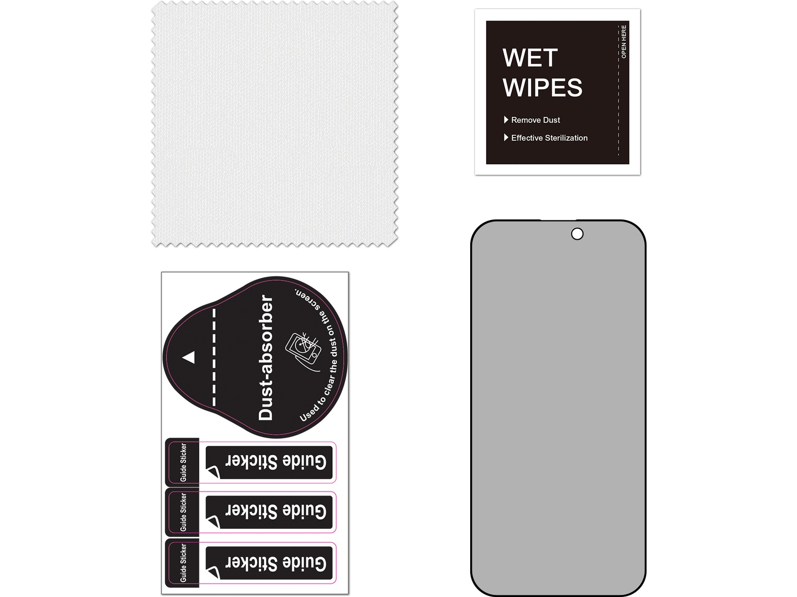 iiglo iPhone 17 / 16 Pro Privacy skärmskydd Skärmskydd mobiltelefon