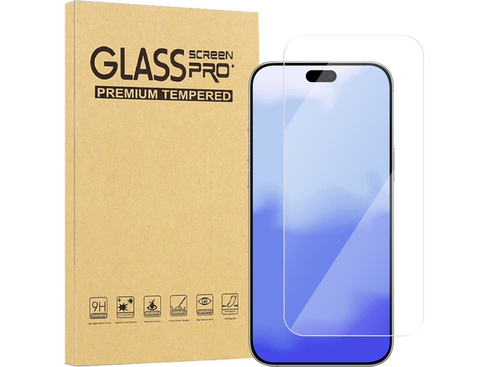 iiglo iPhone 17 / 17 Pro / 16 Pro skärmskydd Skärmskydd mobiltelefon