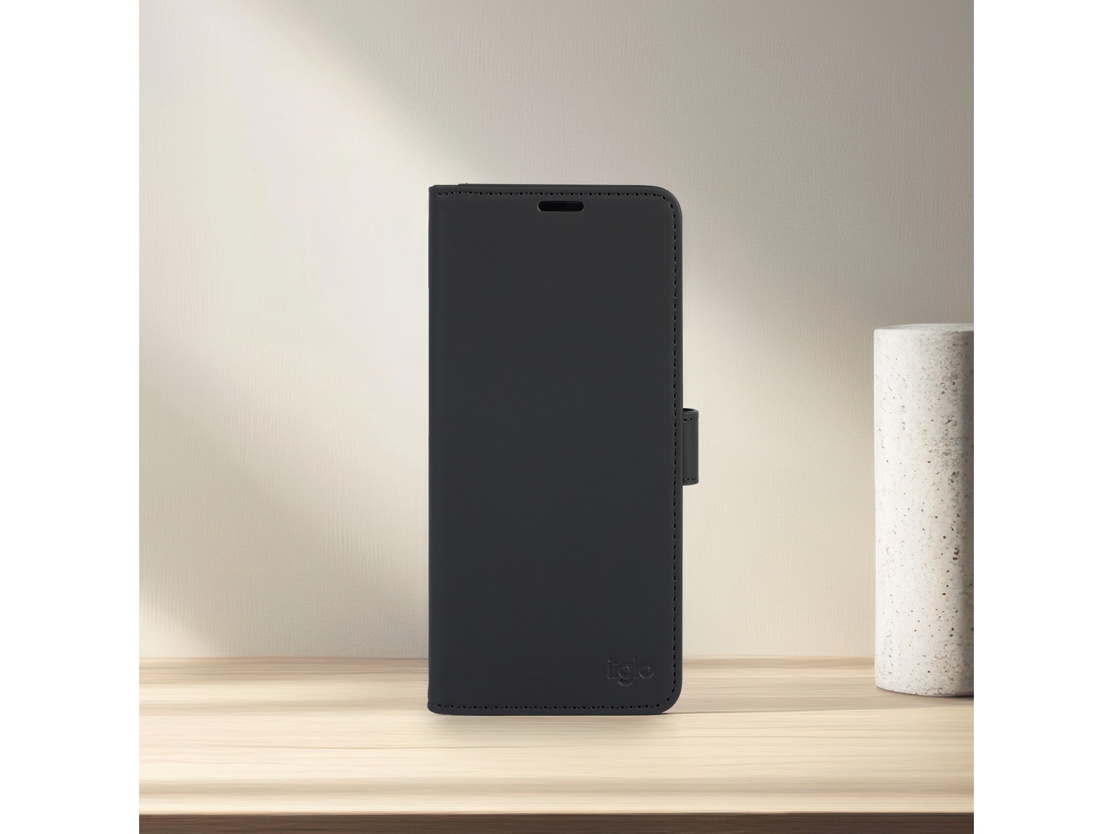 iiglo Galaxy A07 Plånboksfodral (svart) Mobilskal