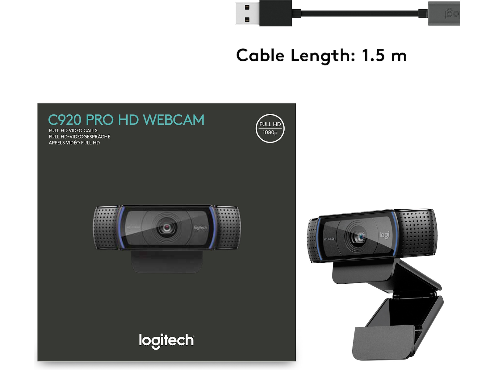 Logitech HD Pro C920 Webbkamera Webbkamera