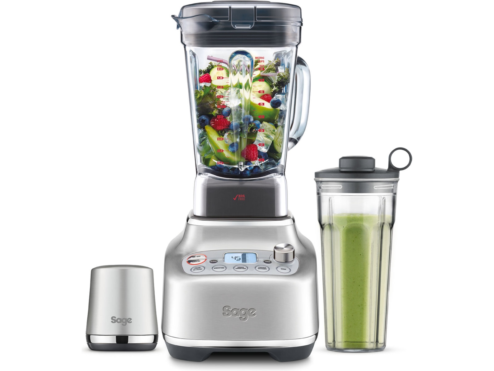 Sage Super Q Blender (borstat stål) -B-Grade Demo hem & hushåll
