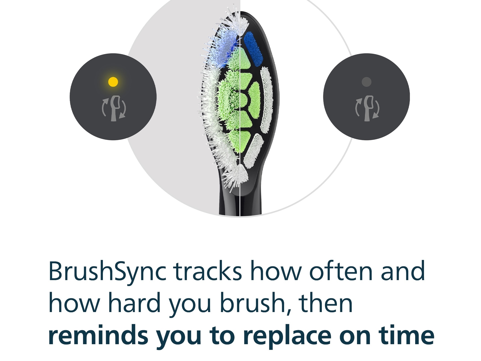 Philips Sonicare W2 Optimal White borsthuvuden (4 pack, svart) Tandborsthuvud