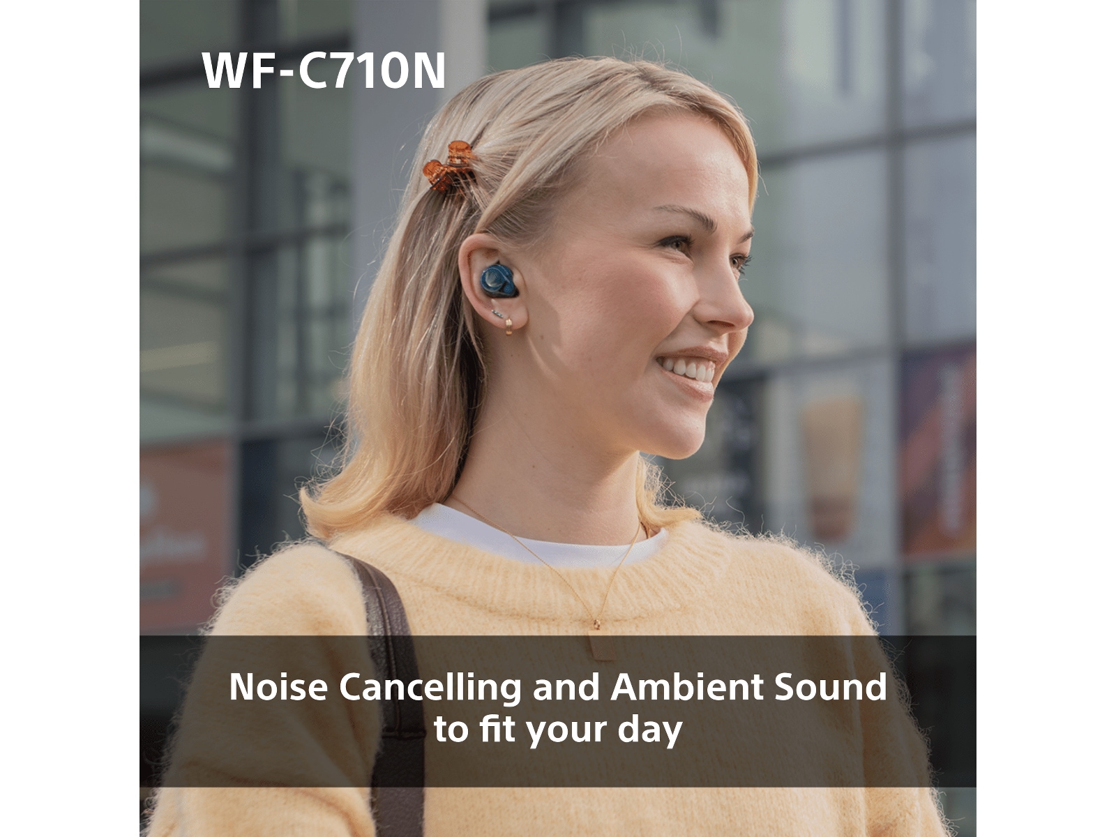 Sony WF-C710N  trådlösa hörlurar, In-ear med mikrofon (blå) In-ear hörlurar