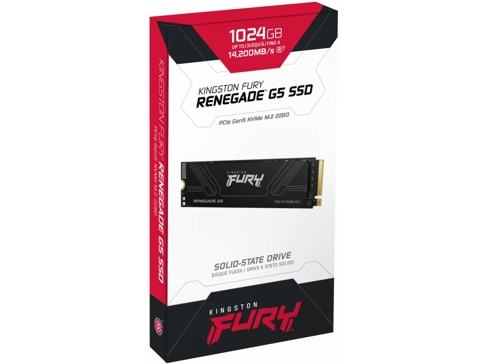 Kingston FURY Renegade G5 PCIe 5.0 NVMe M.2 SSD 1TB SSD M.2