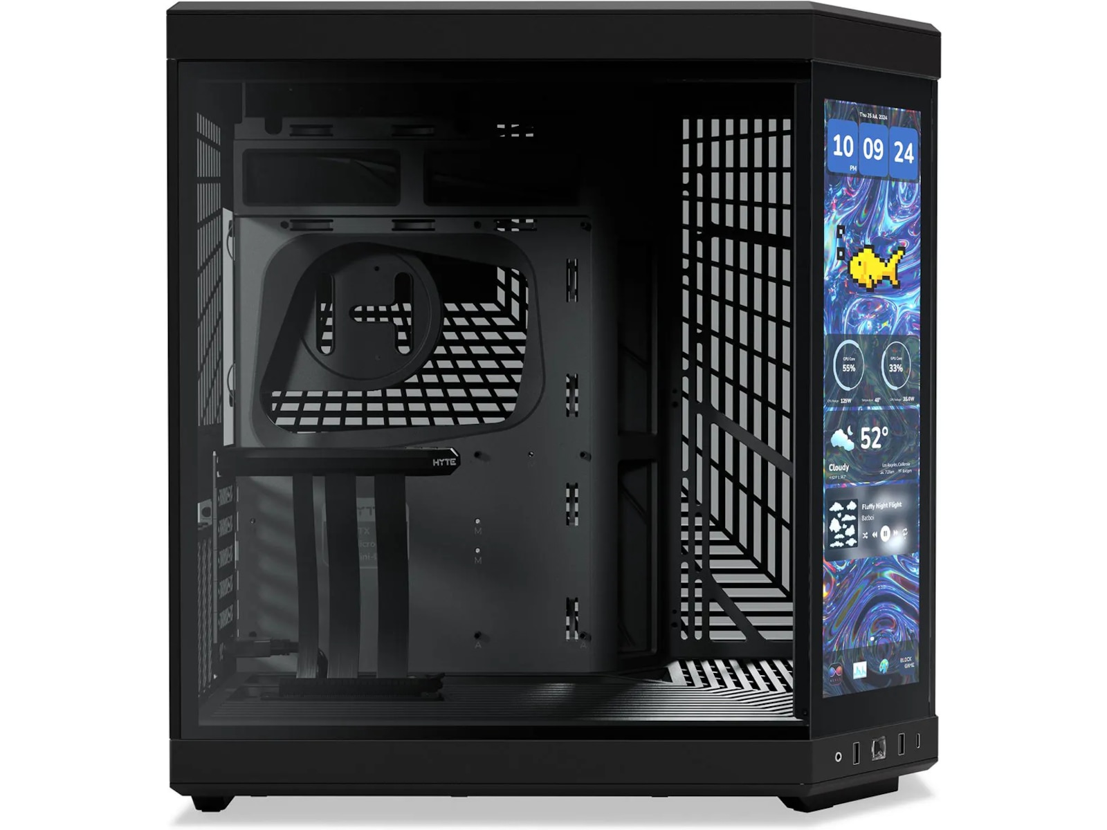 HYTE Y70 Touch Infinite 14,5" Mid Tower (svart) Midi tower