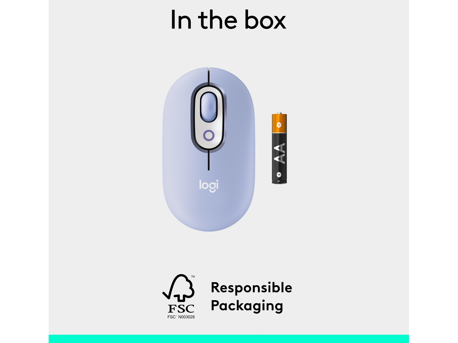 Logitech POP Icon trådlös mus (lilac) Mus