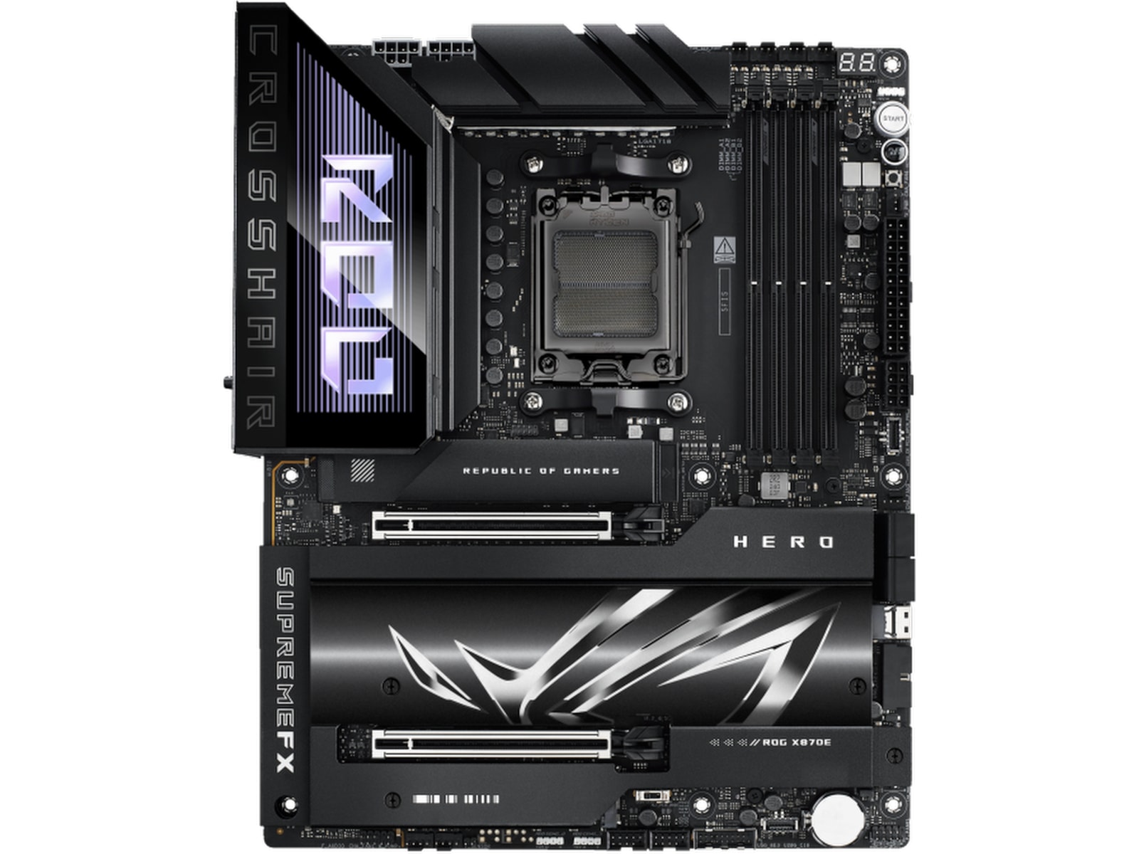 ASUS ROG Crosshair X870E Hero Moderkort AMD Socket