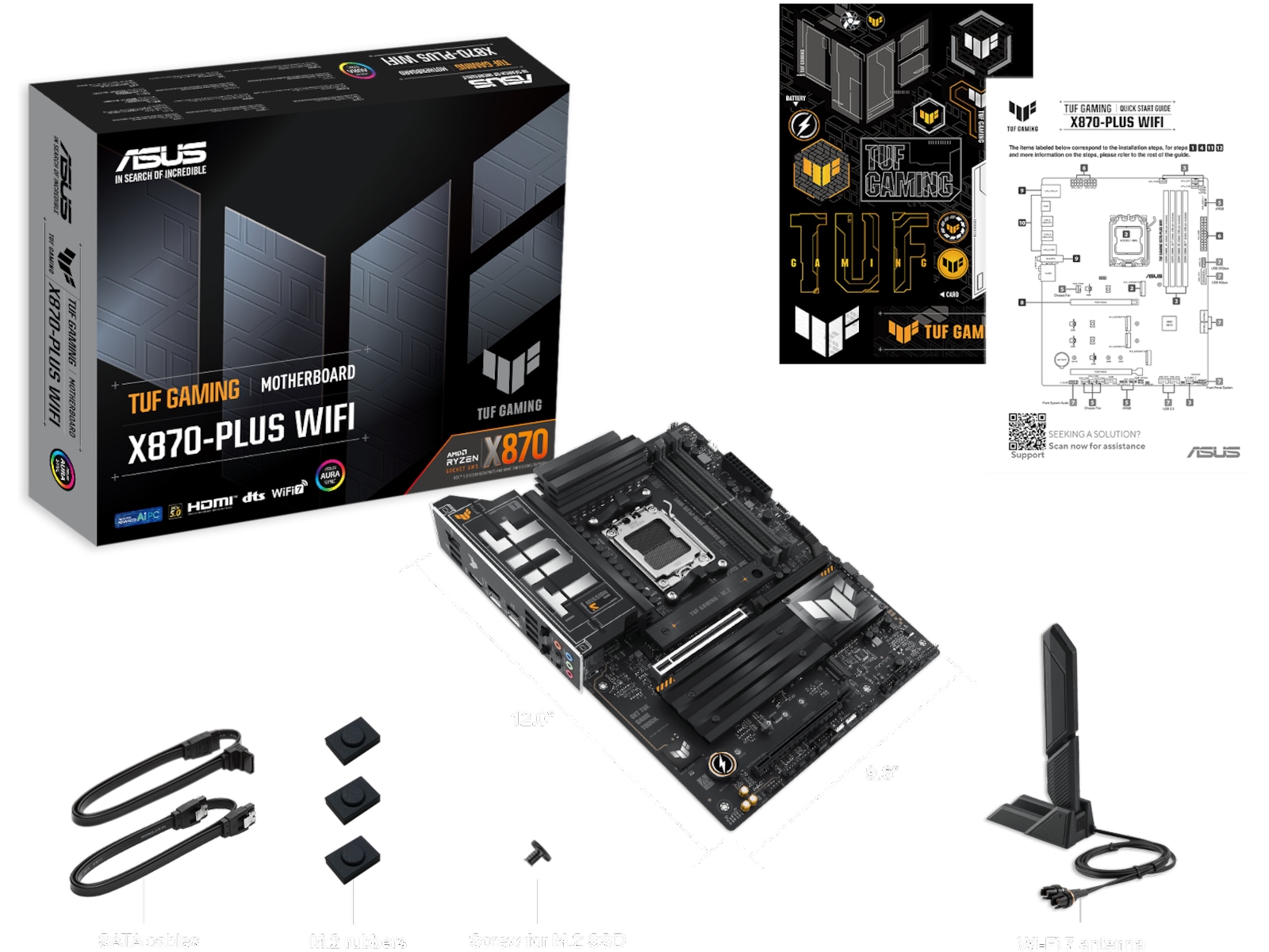 ASUS TUF Gaming X870-PLUS WIFI Moderkort AMD Socket