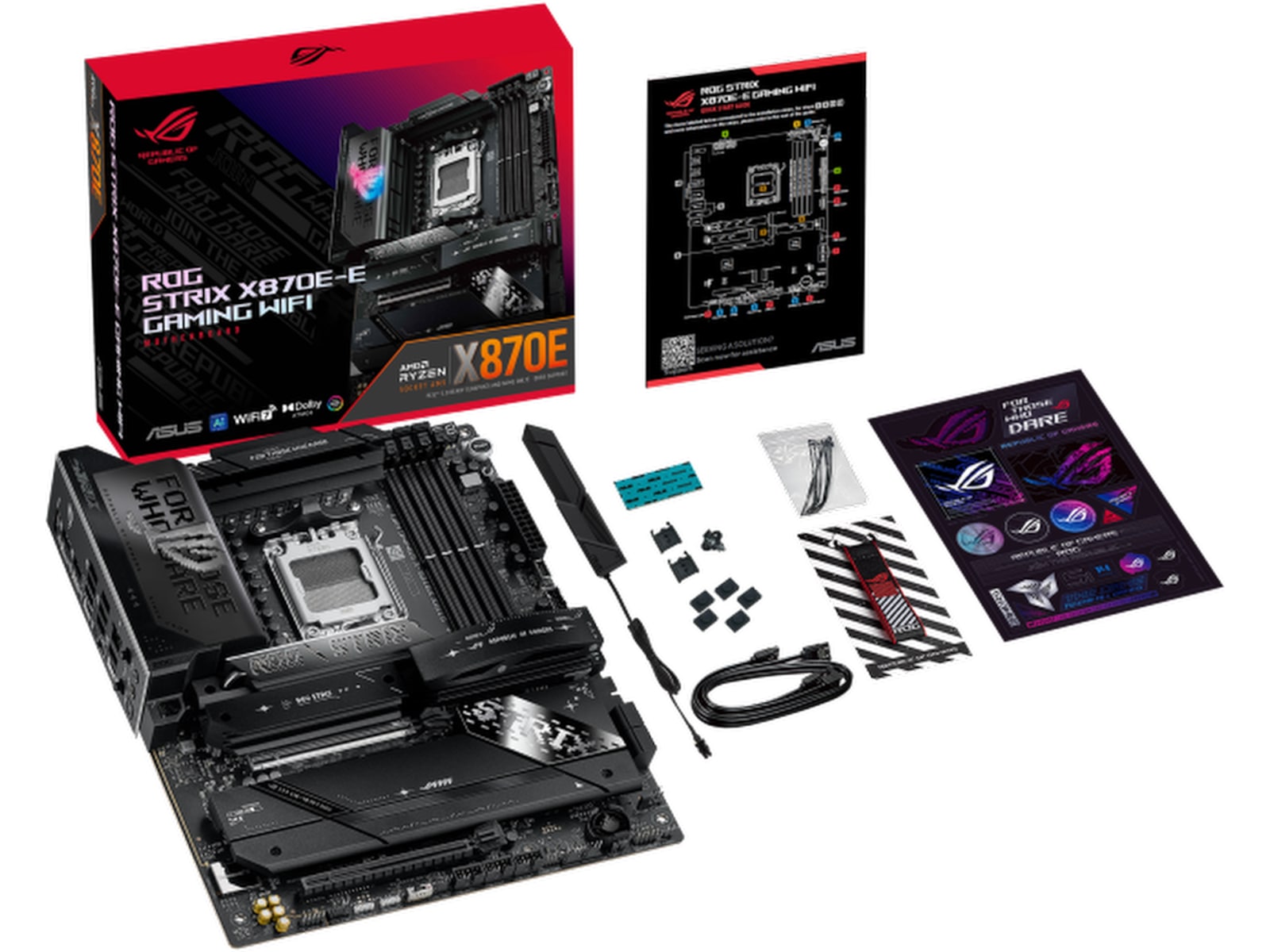 ASUS ROG Strix X870E-E GAMING WIFI Moderkort AMD Socket