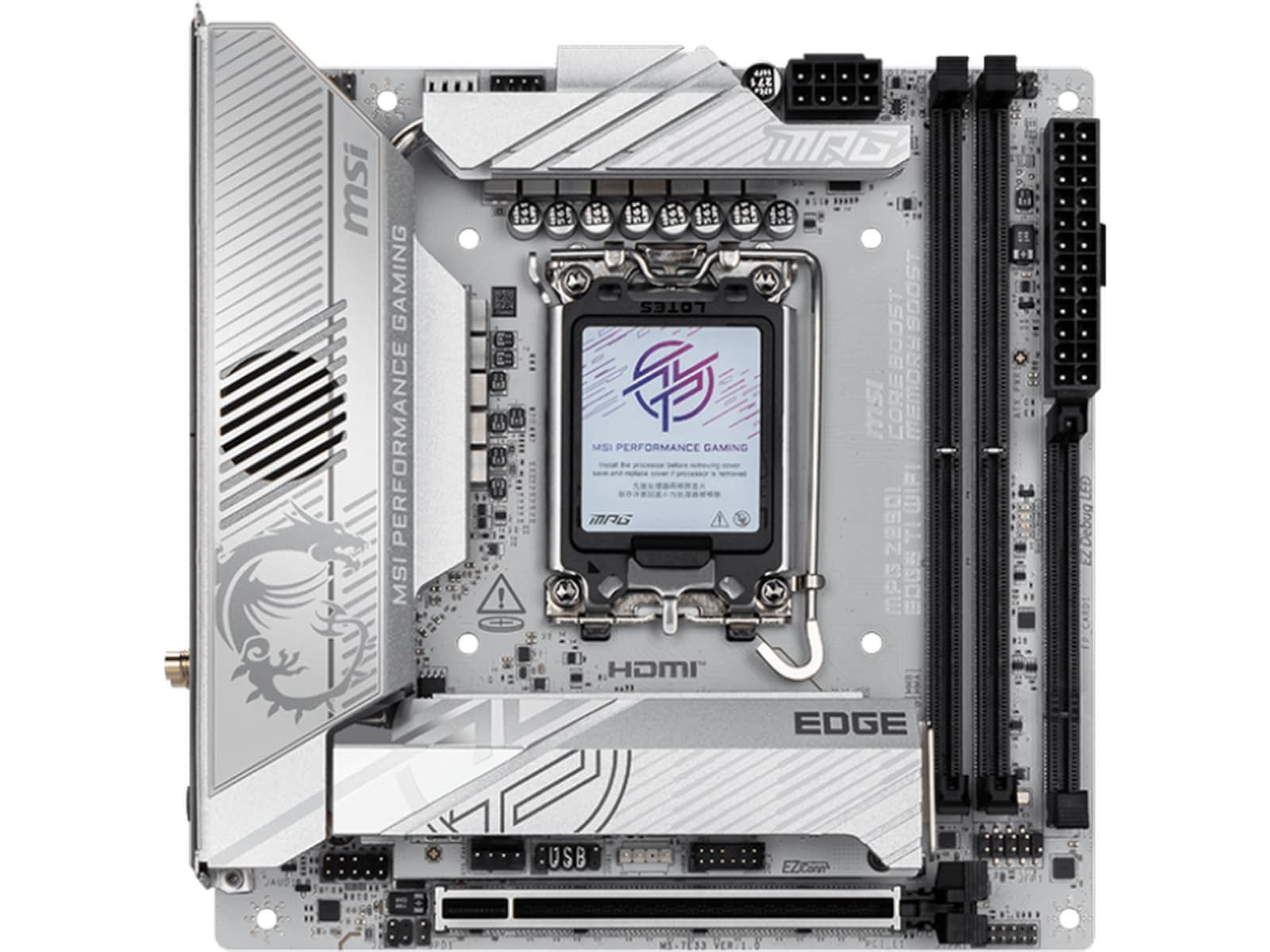 MSI MPG Z890I EDGE TI WIFI Moderkort Intel Socket