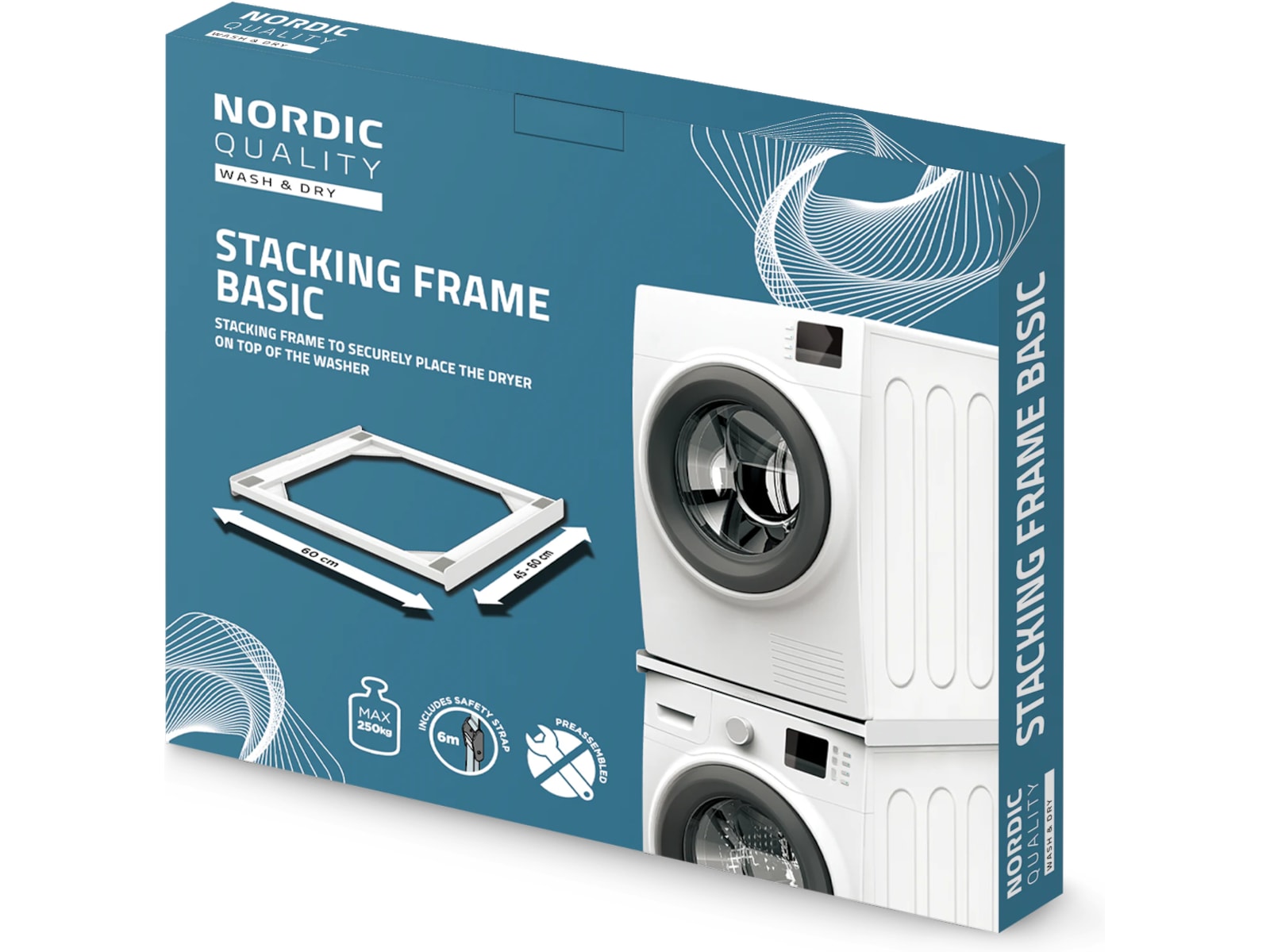 Nordic Quality Staplingsram basic, tunn Tillbehör till tvättmaskiner & torktumlare