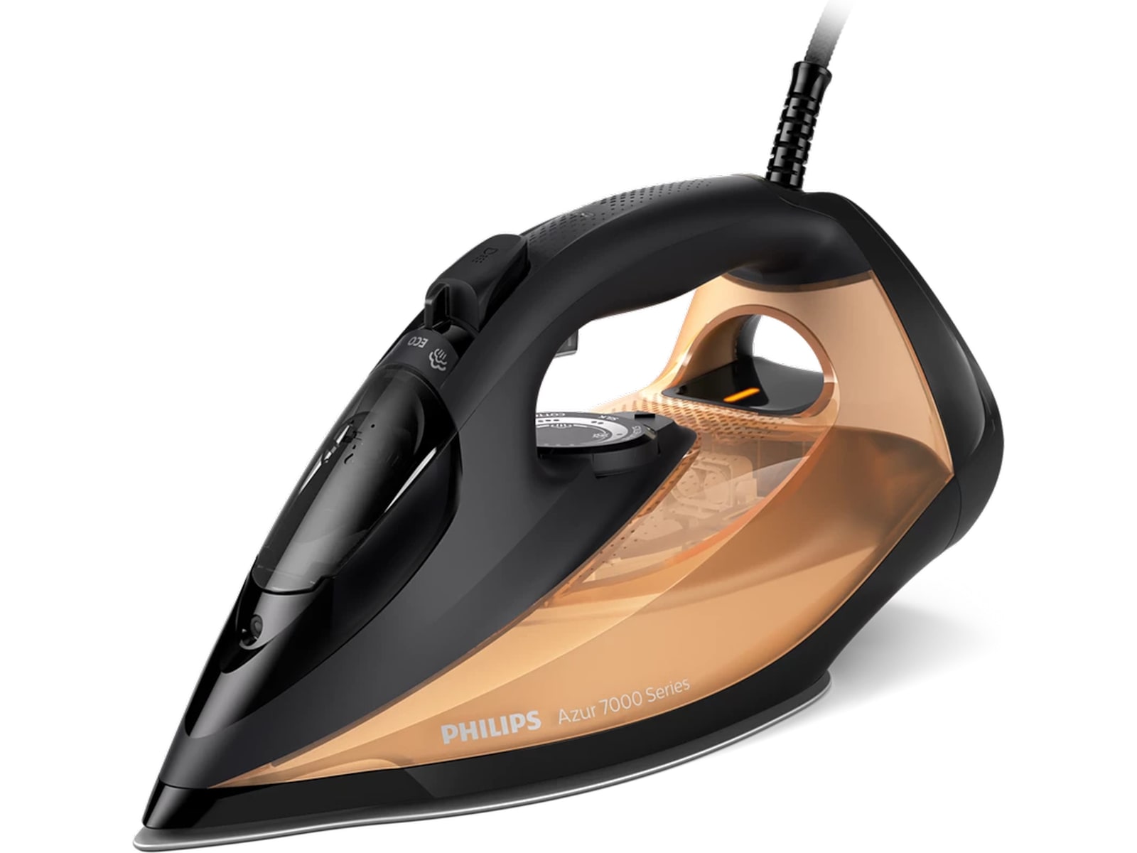 Philips 7000-serien DST7040/81 ångstrykjärn (svart/guld) Strykjärn