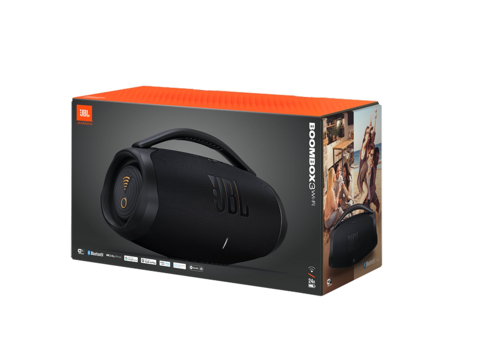 JBL Boombox3 WiFi trådlös högtalare (svart) Trådlös / Bluetooth högtalare