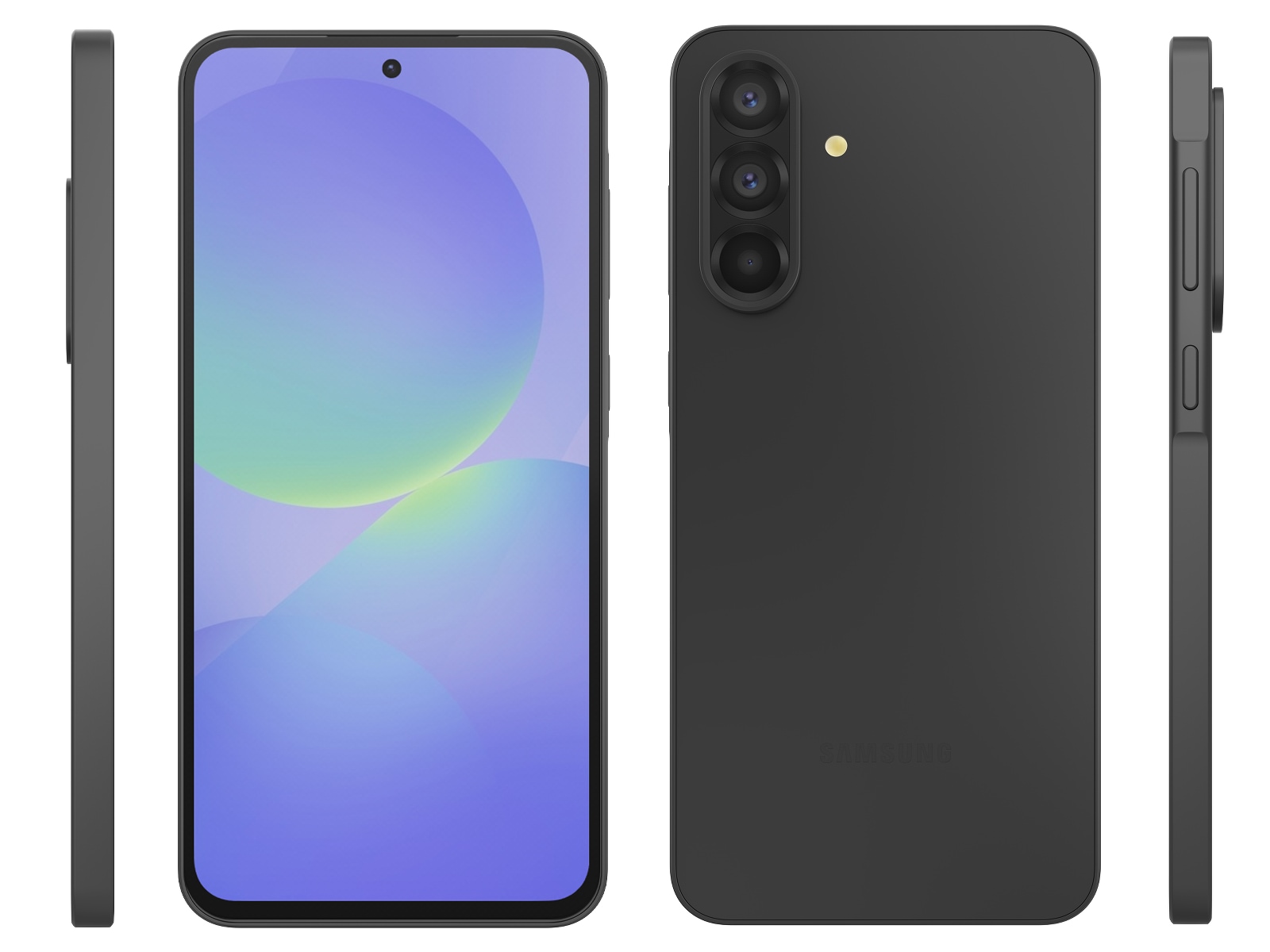 iiglo Galaxy A36 Silikonskal (svart) Mobilskal