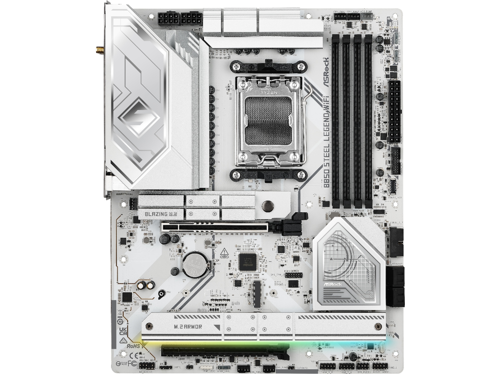 ASRock B850 Steel Legend WiFi Moderkort AMD Socket
