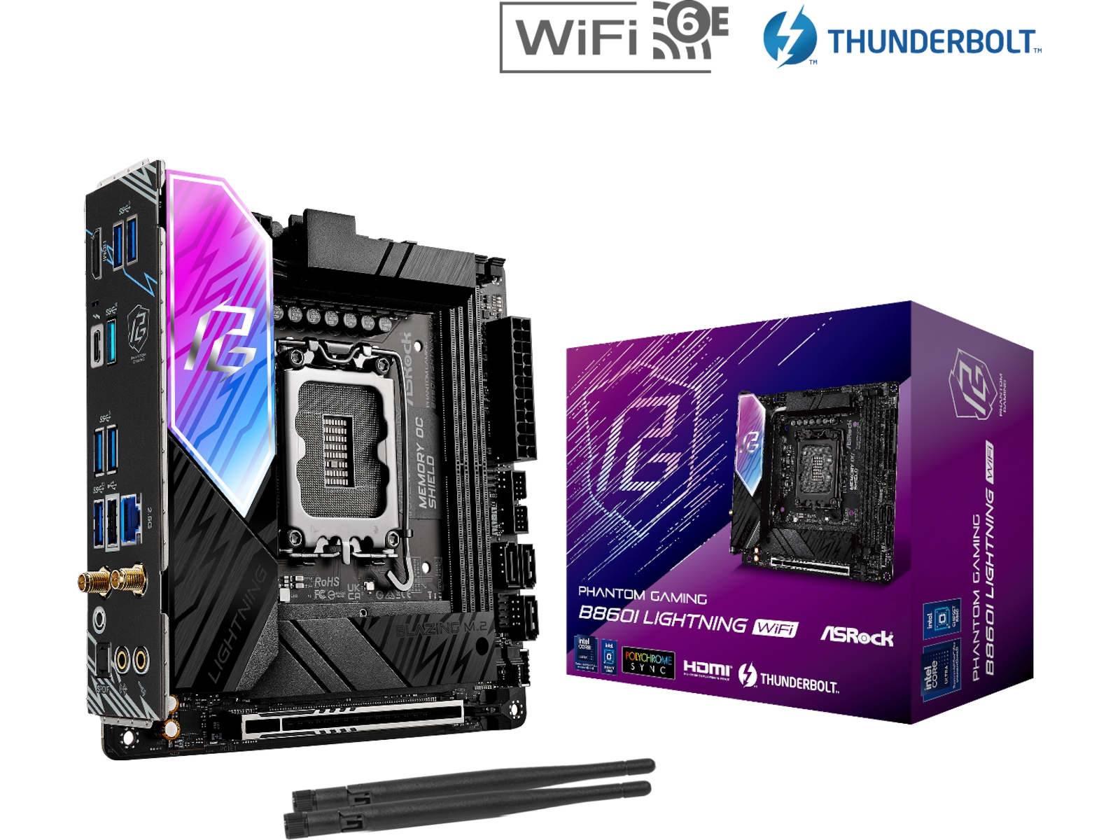 ASRock B860I Lightning WiFi Moderkort Intel Socket