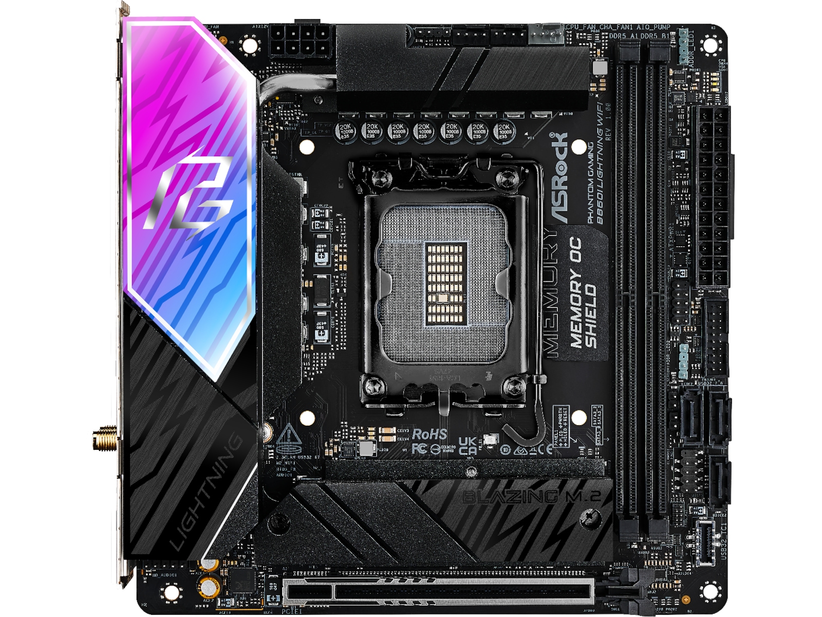 ASRock B860I Lightning WiFi Moderkort Intel Socket