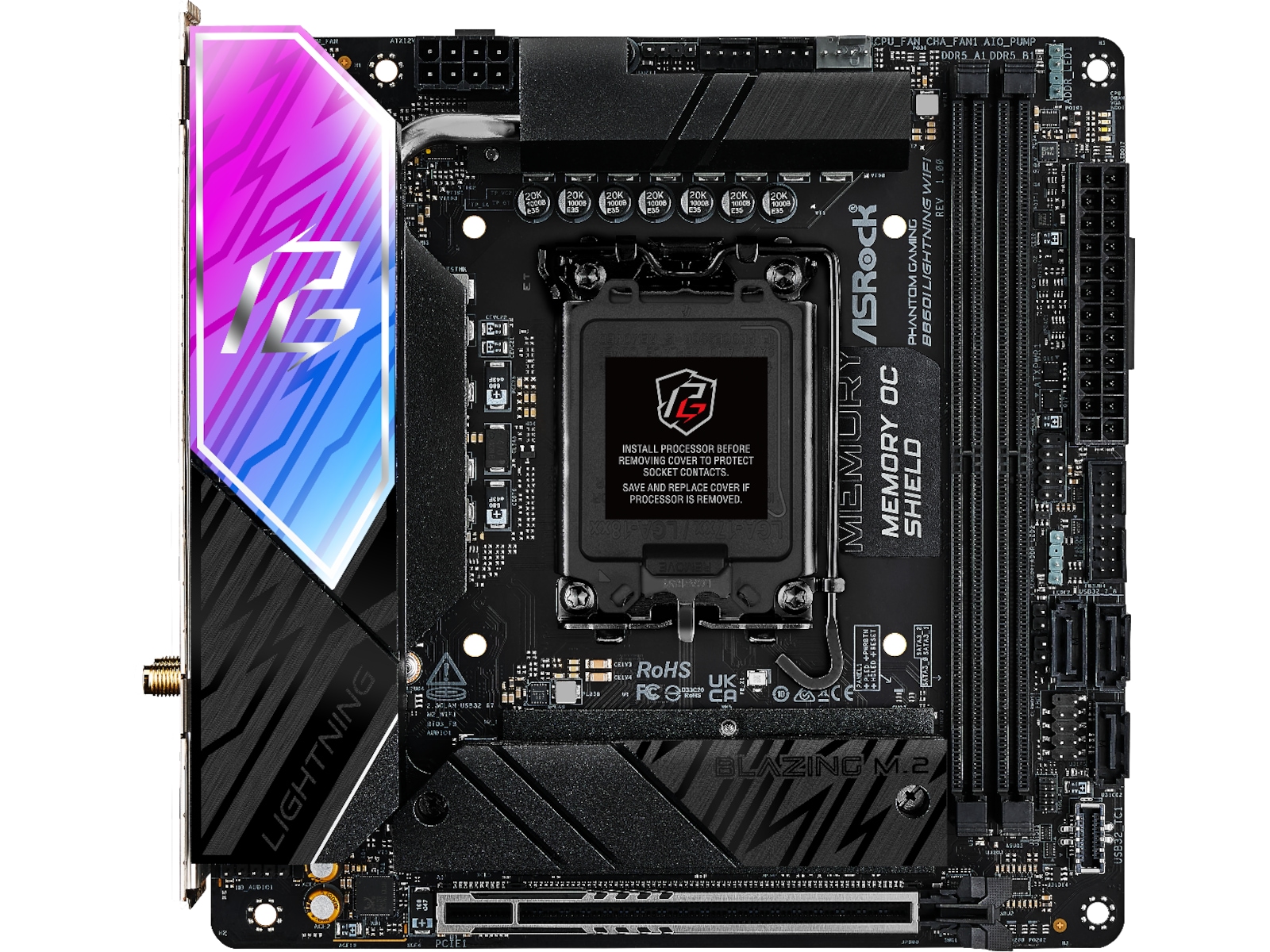 ASRock B860I Lightning WiFi Moderkort Intel Socket
