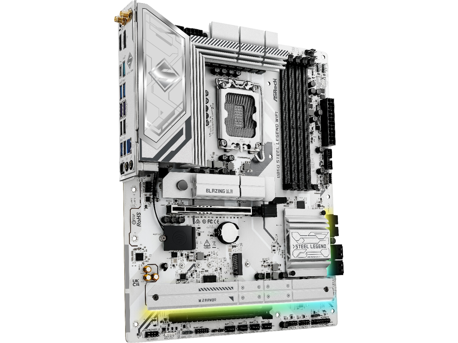 ASRock B860 Steel Legend WiFi Moderkort Intel Socket
