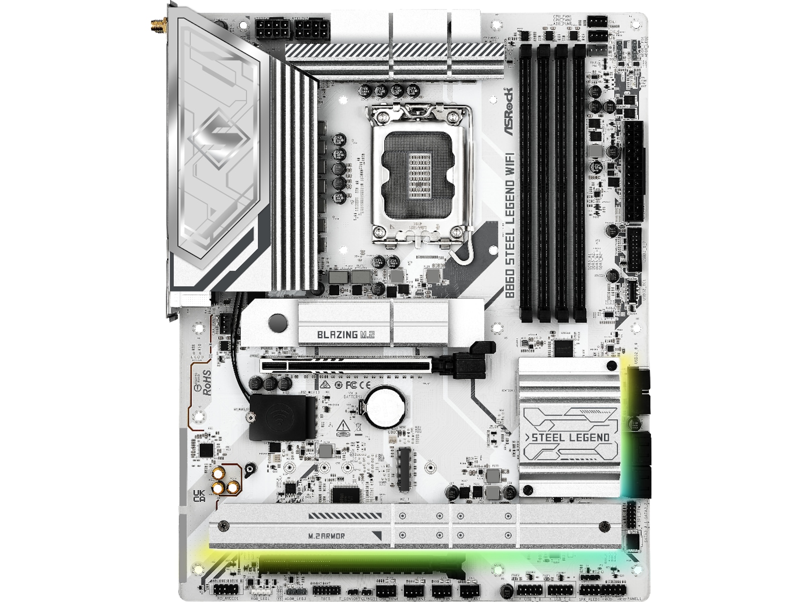 ASRock B860 Steel Legend WiFi Moderkort Intel Socket