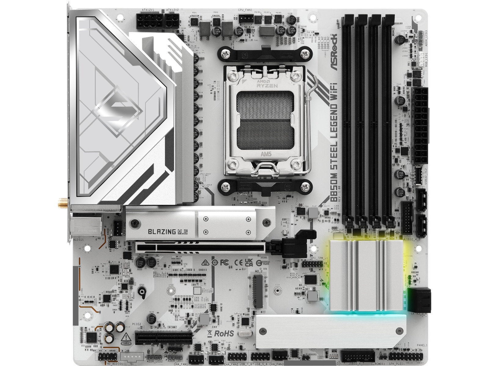 ASRock B850M Steel Legend WiFi Moderkort AMD Socket