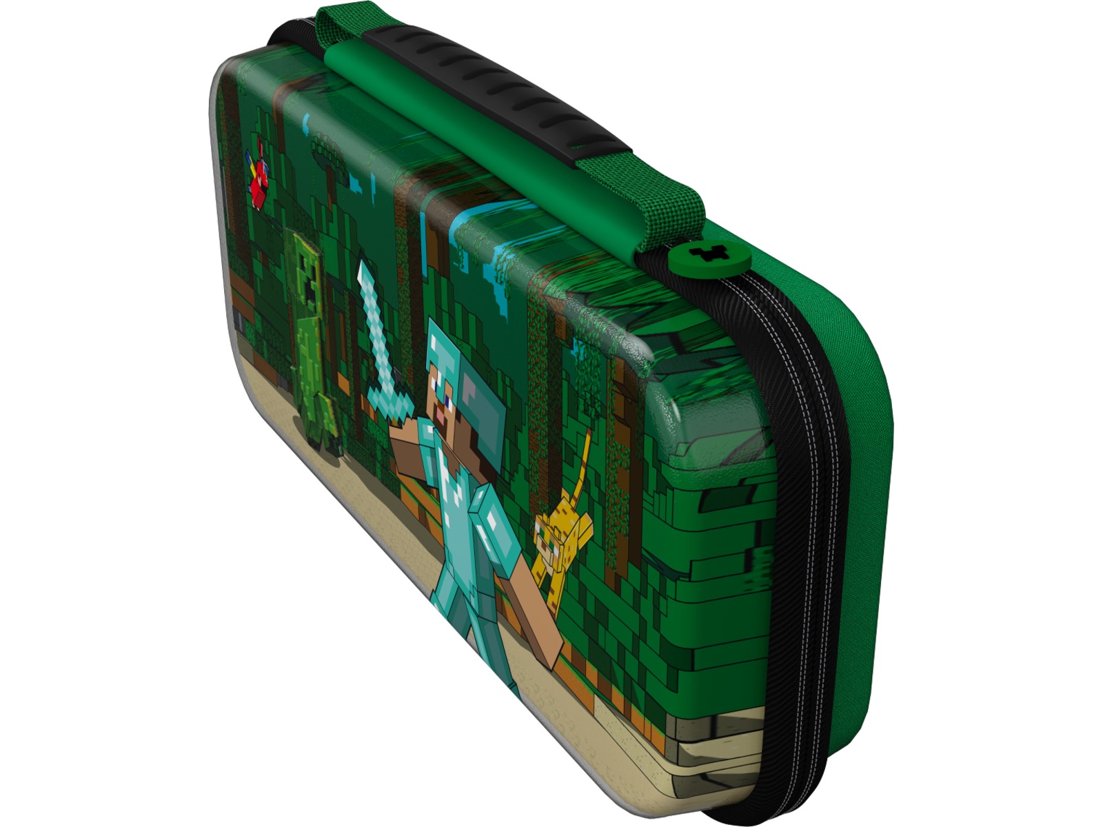 PDP NSW Travel Case Plus GLOW (minecraft forest battle) Tillbehör till spelkonsoler