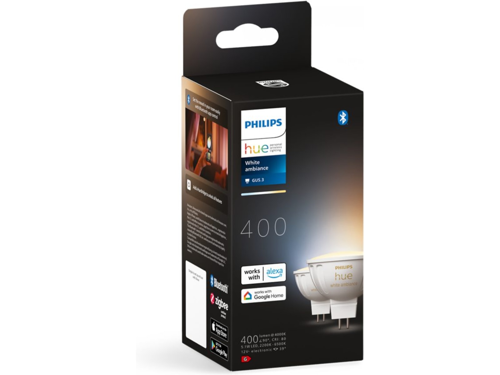 Philips Hue WA 4.7W 12V MR16 glödlampa 2PK LED-lampor & glödlampor