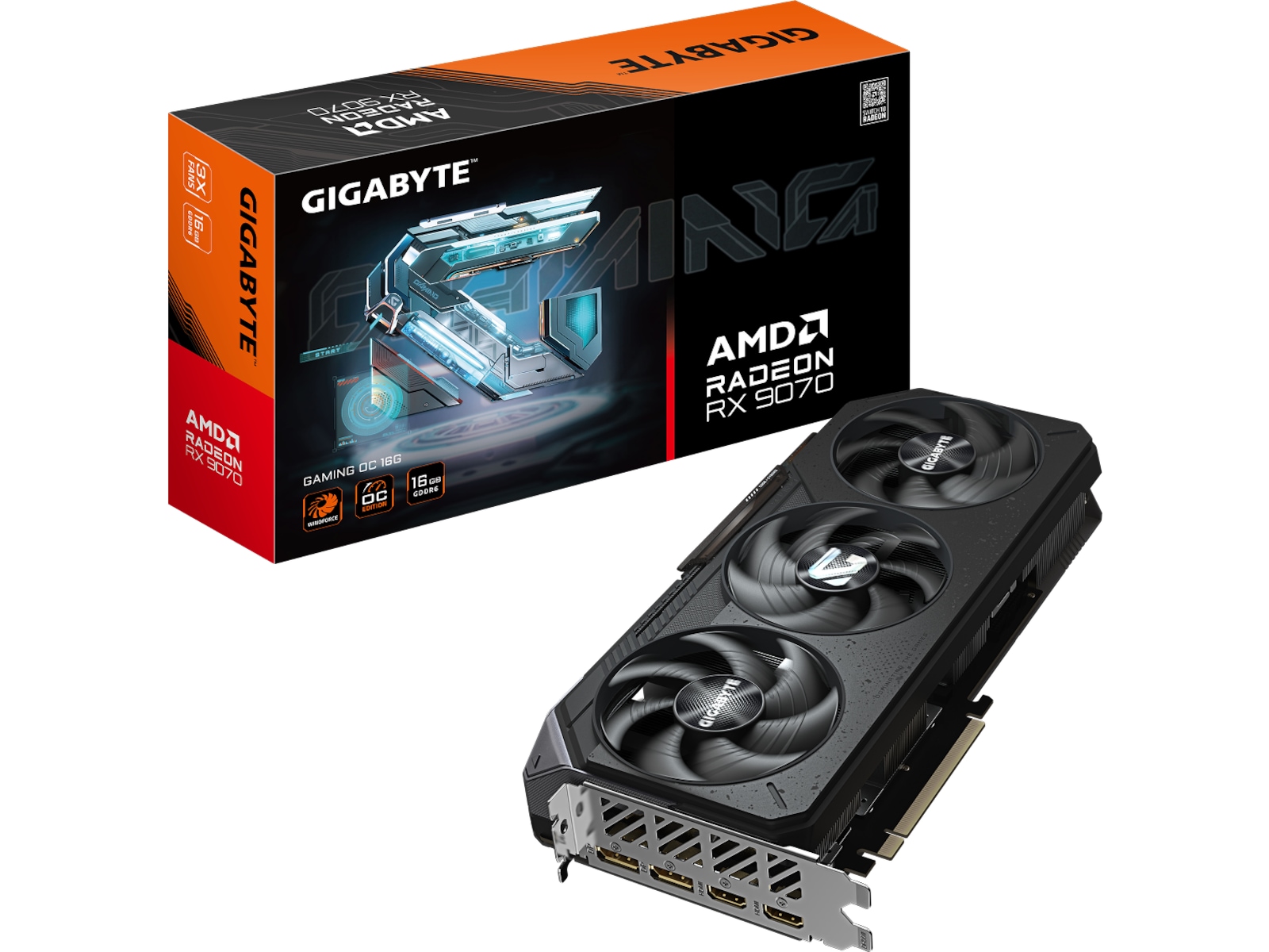 Gigabyte AMD Radeon RX 9070 Gaming OC Grafikkort