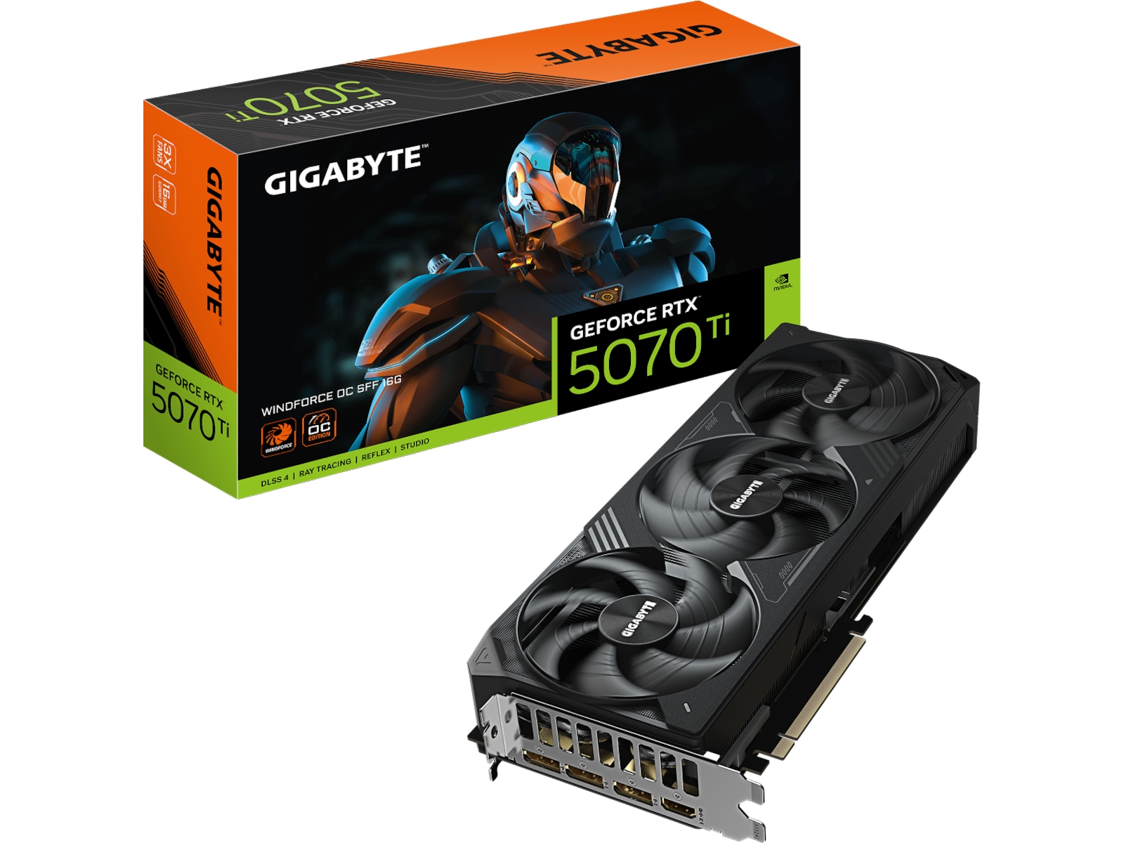 Gigabyte GeForce RTX 5070 Ti WINDFORCE OC SFF Grafikkort