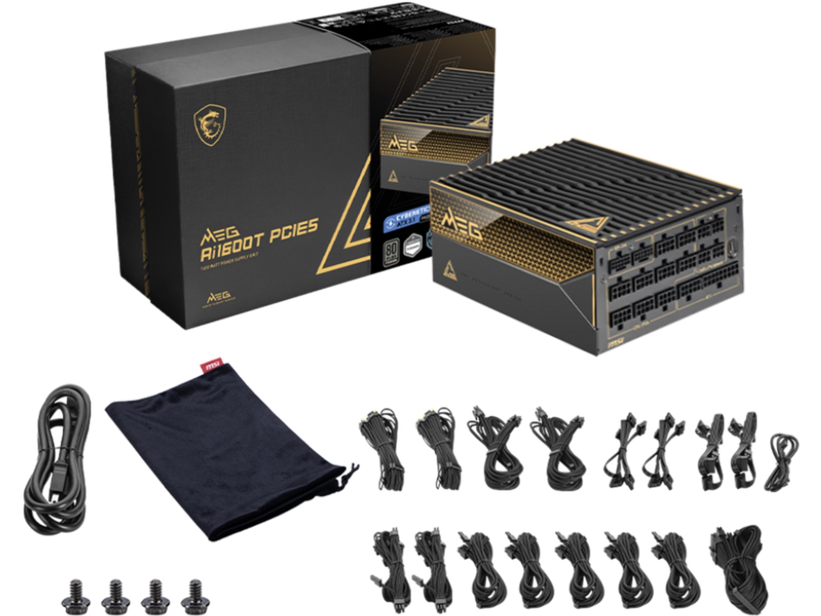 MEG Ai1600T PCIE 5 Nätaggregat