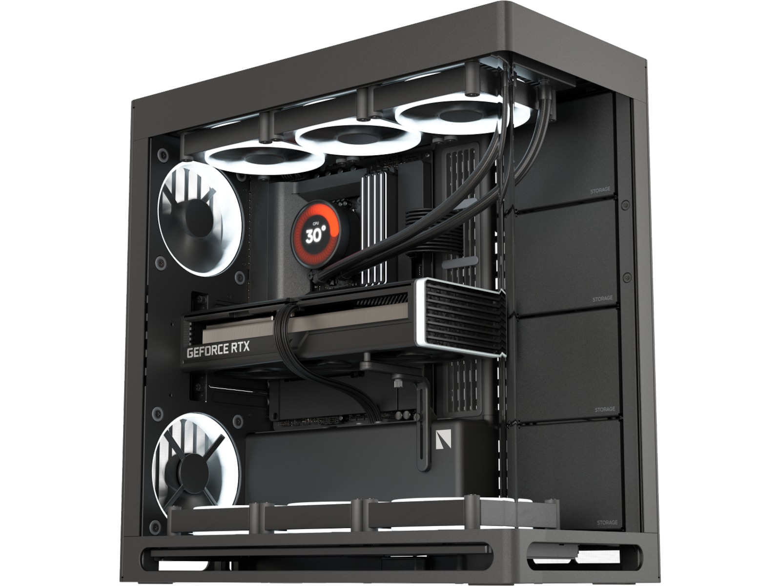 HAVN HS 420 Mid Tower (svart) Midi tower